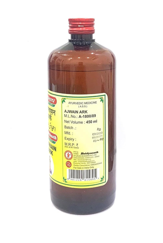 Baidyanath Ayurvedische Arche Ajwain Flüssigkeit 450ml