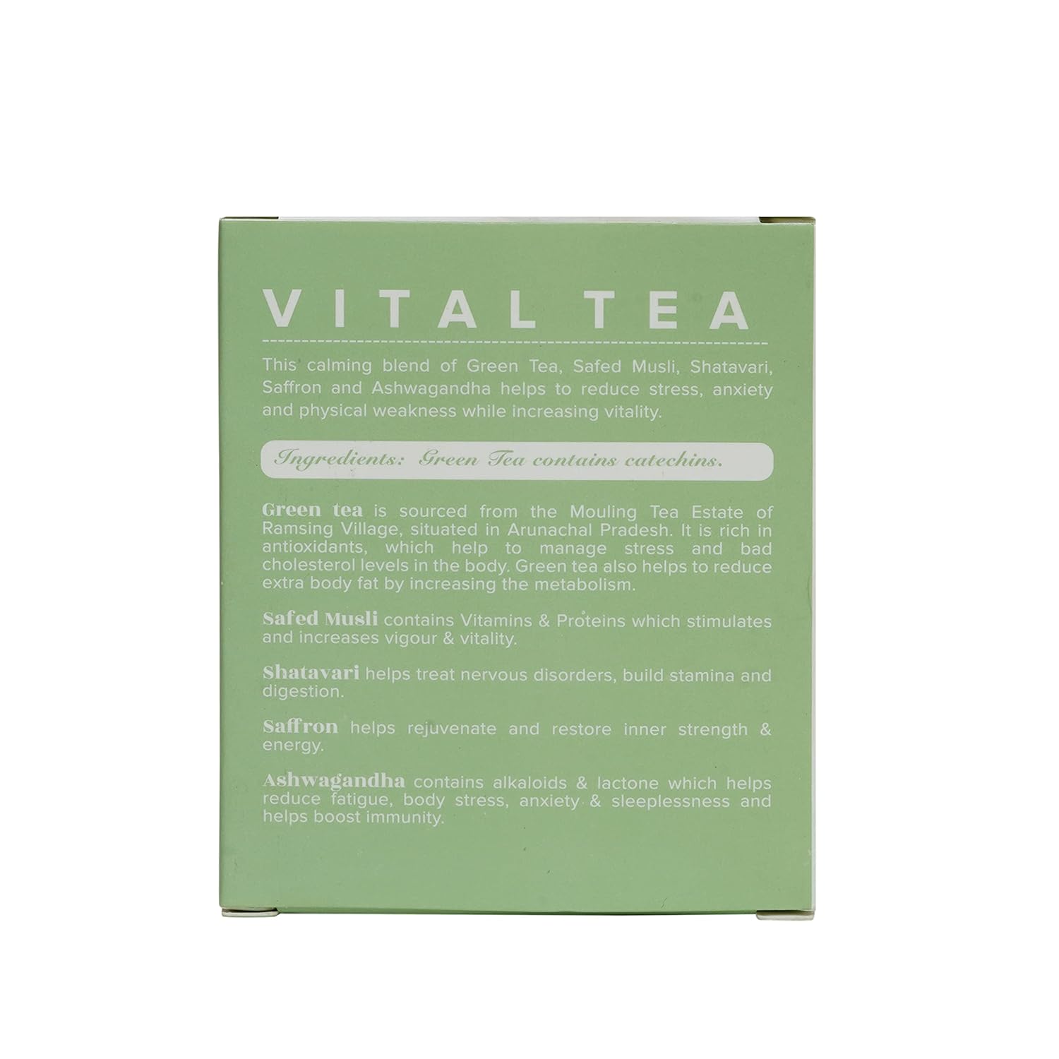 Baidyanath Ayurvedic Jhansi Vital Tea 10 Tea Bags 2gm