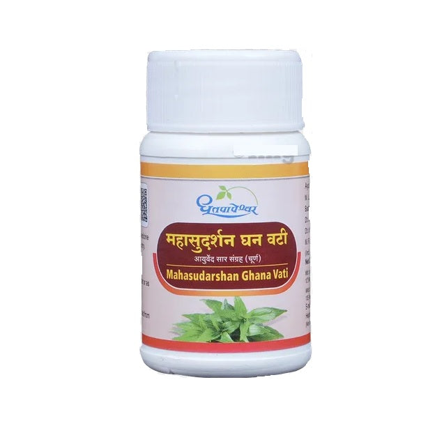 Dhootapapeshwar Ayurvedic Mahasudarshan Ghana Vati Tablet & Khada Liquid