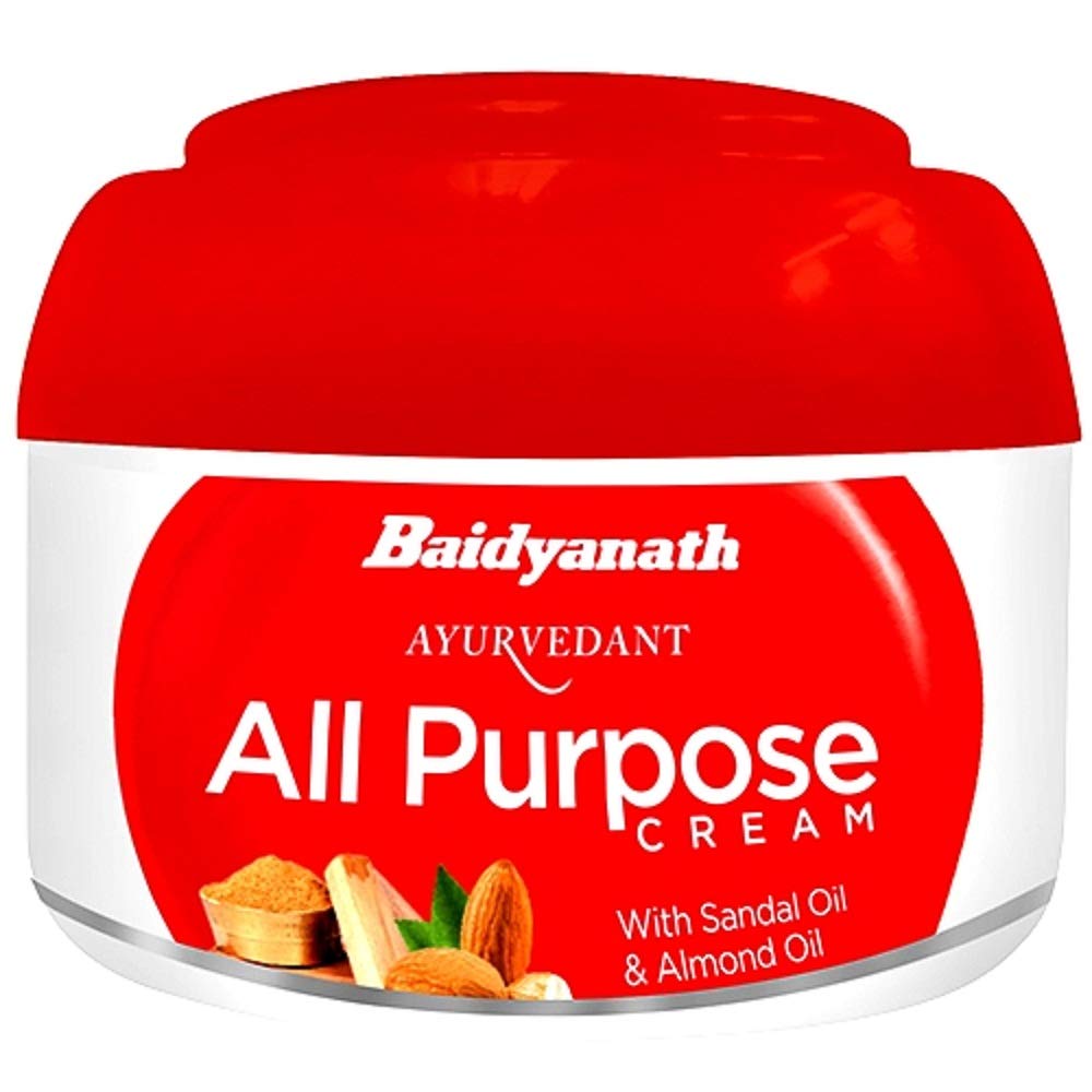 Baidyanath Ayurvedic Jhansi Ayurvedant All Purpose Cream Sandal Oil Almond Oil 100gm