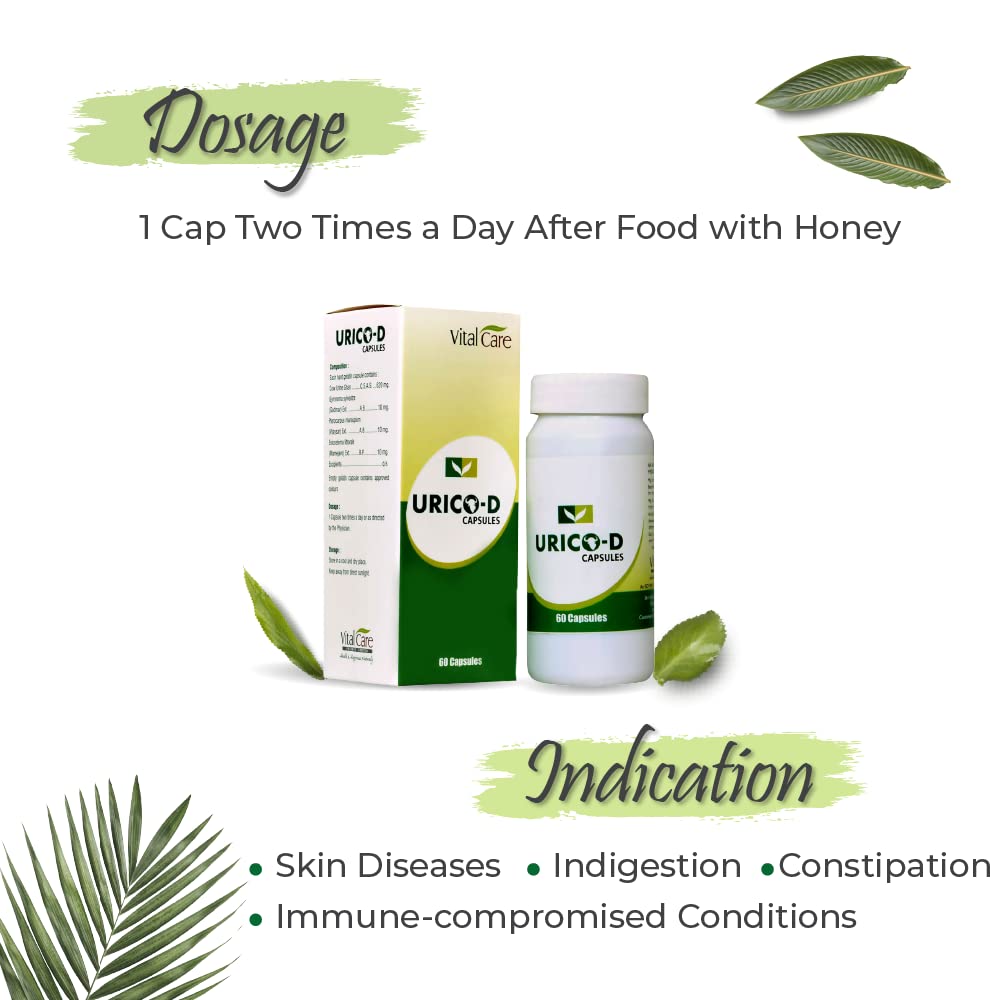 Vital Care Ayurvedic Urico D 60 Capsule