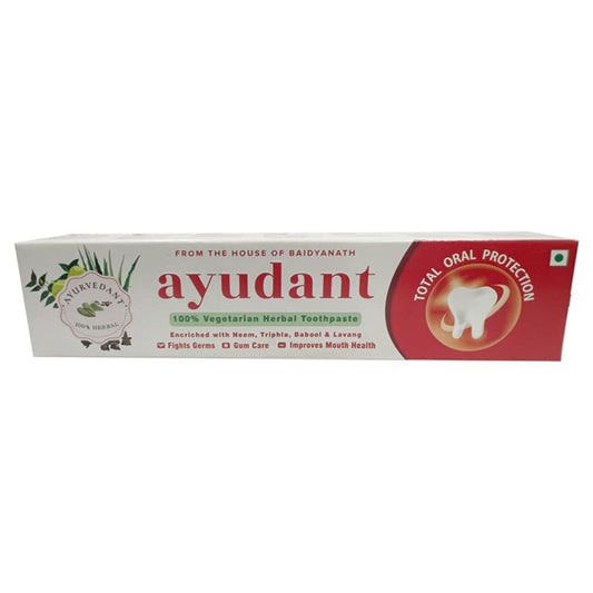 Baidyanath Ayurvedic Ayurvedant Ayudant 100% Vegetarian Herbal Toothpaste 100gm