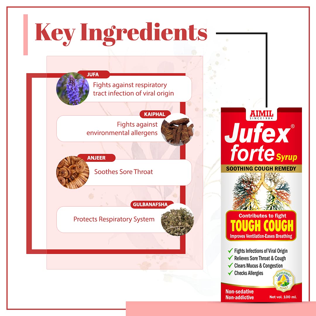 Aimil Ayurvedic Jufex Forte Syrup 100ml