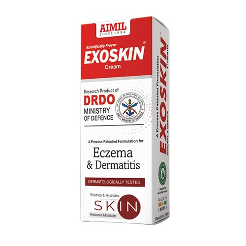 Aimil Ayurvedic Exoskin Reduced Itching & Redness Hydrates Skin Calms Blister Cream 40 Gm