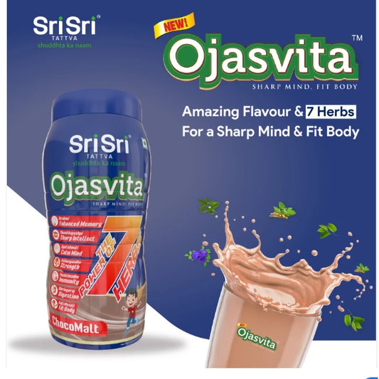 Sri Sri Tattva Ojasvita ChocoMalt Drink Mix For Sharp Mind & Healthy Body Powder