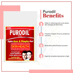 Aimil Ayurvedic Purodil Tabletten, Sirup, Cremegel und Pickel-Gesichtsgel