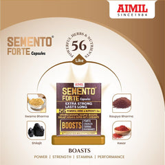 Aimil Ayurvedic Semento For Vigour And Health Men Granules Powder & Forte Capsules