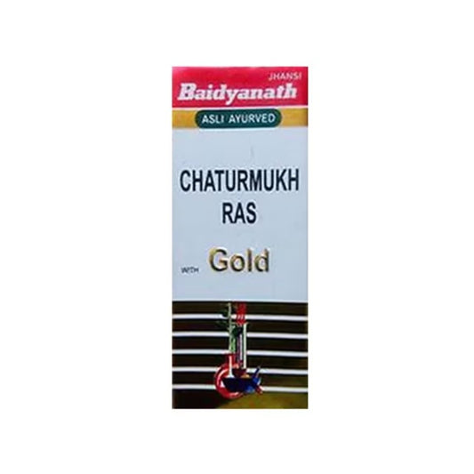 Baidyanath Ayurvedic Chaturmukh Ras(Suvarna.Yukta) 10 Tablets