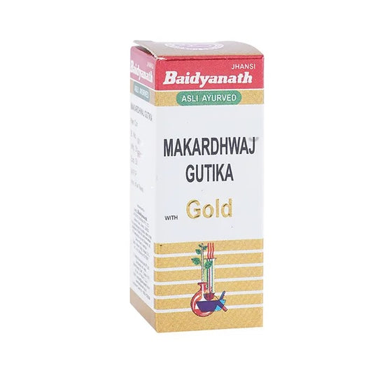 Baidyanath Ayurvedic Makardhwaj Gutika (with Gold) Tablets