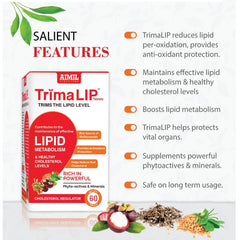 Aimil Ayurvedic Trima Lip Trims The Lipid Level In Nature's way 60 Tablets