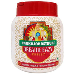 Pankajakasthuri Ayurvedisches Breathe Eazy Granulat gegen Keuchen, Asthma, 400 g