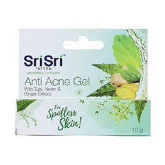 Sri Sri Tattva Ayurvedic Anti Acne With Tulsi,Neem & Ginger Extract Gel 10gm