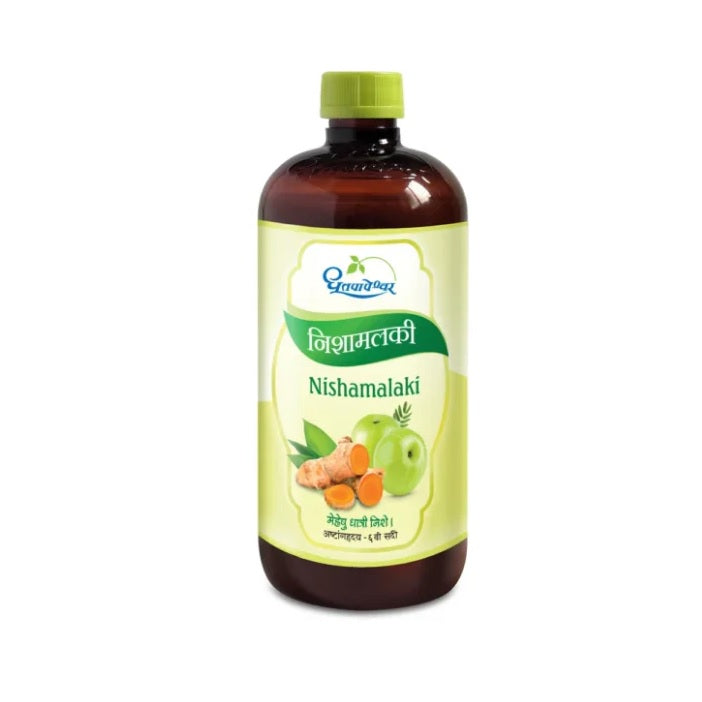 Dhootapapeshwar Ayurvedic Nishamalaki 60 Tablet & Liquid 450 ML