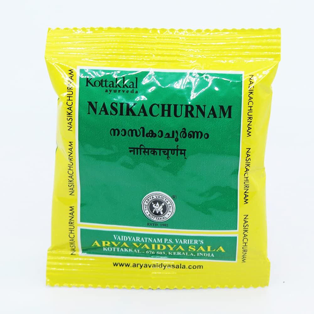 5 X Kottakkal Ayurvedic Nasika Churnam Powder 10g