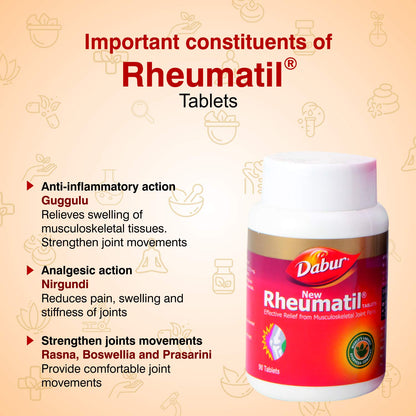 Dabur Ayurvedic Rheumatil Gel,Oil & Tablets