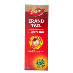 Dabur Ayurvedic Erand Tail Pure Cold Pressed Castor Oil 50ml & 100ml