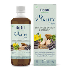 Sri Sri Tattva Ayurvedic His Vitality Juice Enhances Energy & Strength Liquid 1 Litre