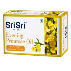 Sri Sri Tattva Ayurvedisches Nachtkerzenöl 500 mg Vegetarische Kapsel 2 x 30 Kapseln