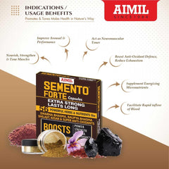 Aimil Ayurvedic Semento For Vigour And Health Men Granules Powder & Forte Capsules