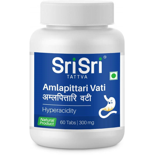 Sri Sri Tattva Ayurvedic Amlapittari Vati 300mg Helps Relieve Hyperacidity 60 Tablets