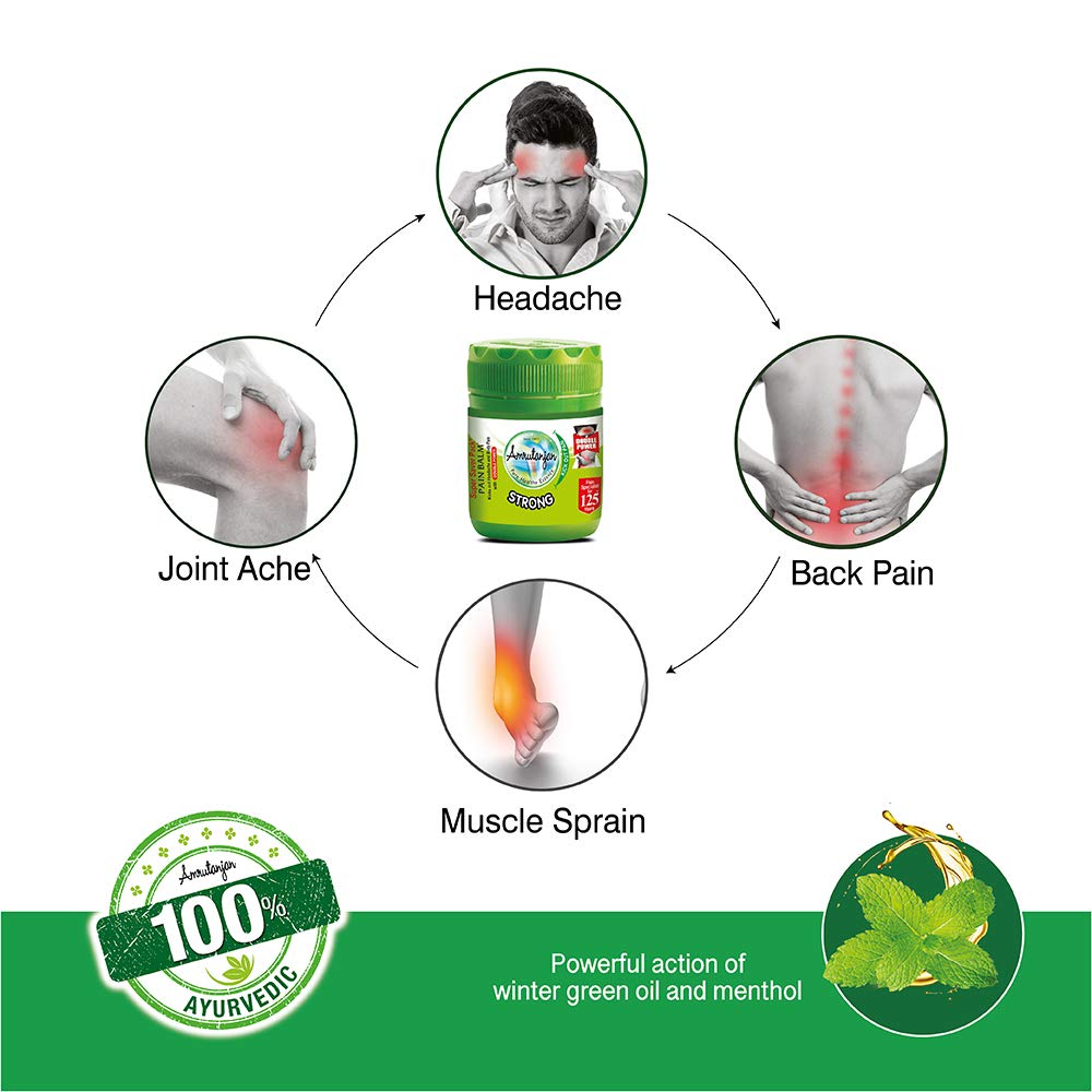 Amrutanjan Health Care Amrutanjan Ayurvedic Back Pain Roll On & Balm