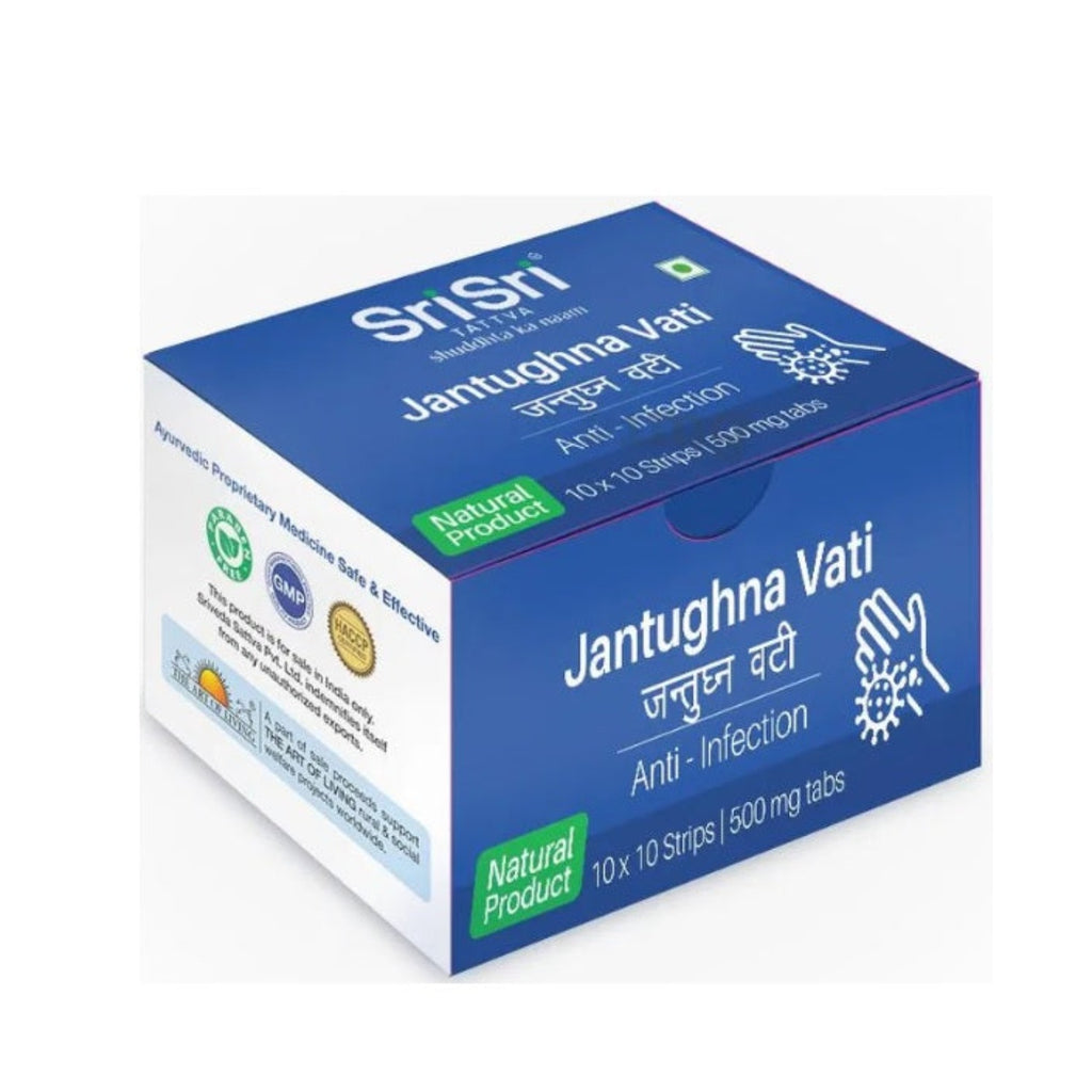 Sri Sri Tattva Ayurvedic Jantughna Vati 500 mg Anti-Infektion 100 Tabletten