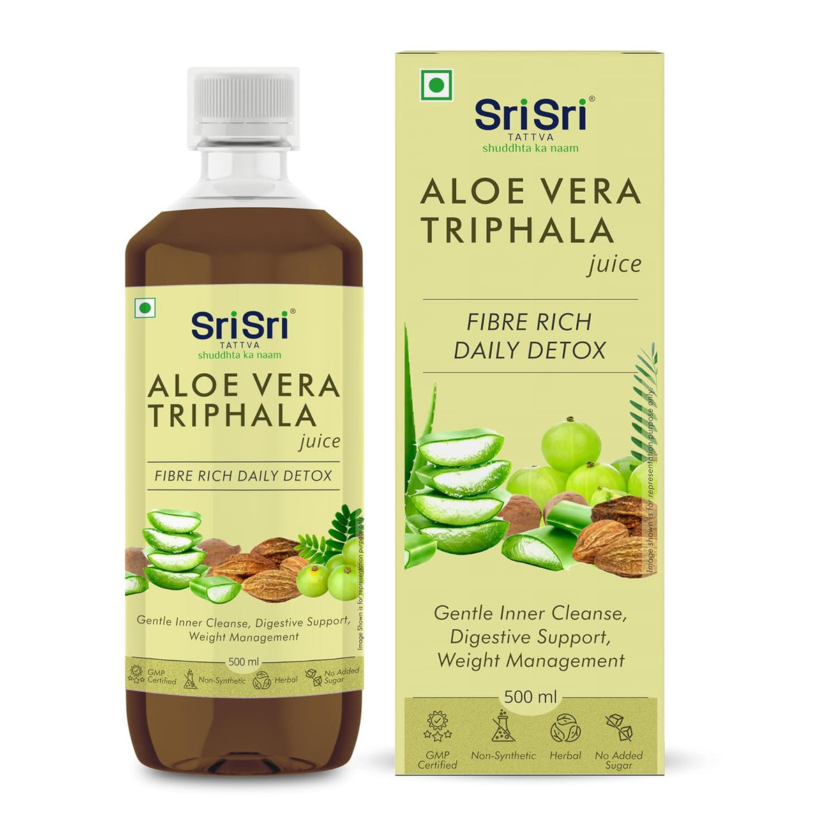 Sri Sri Tattva Ayurvedischer Aloe Vera Triphala-Saft 500 ml