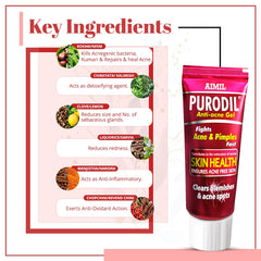 Aimil Ayurvedic Purodil Tabletten, Sirup, Cremegel und Pickel-Gesichtsgel