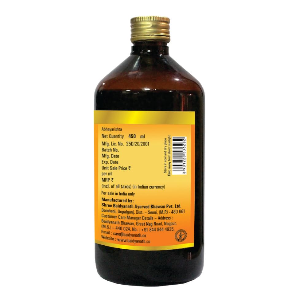 Baidyanath Ayurvedic Abhayarishta Useful in Haemorrhoids,Fissures Liquid