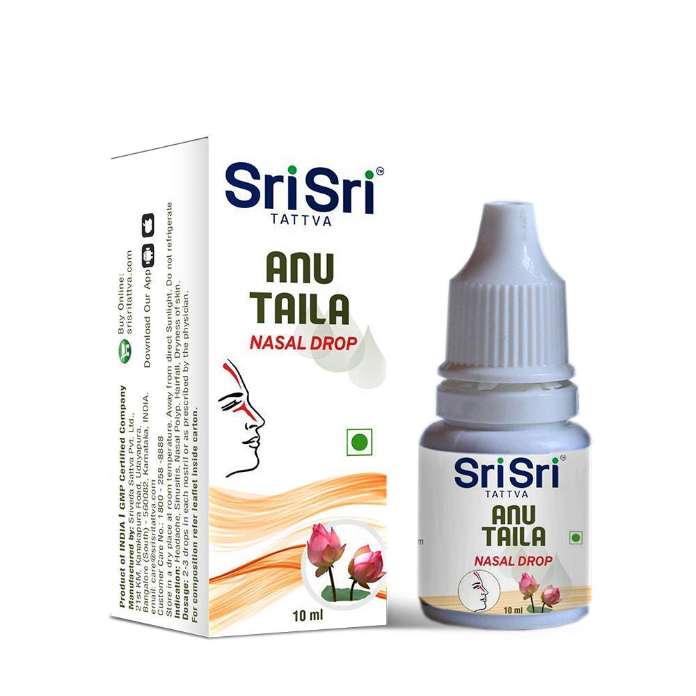 Sri Sri Tattva Ayurvedic Anu Taila Nasal Drops 10ml