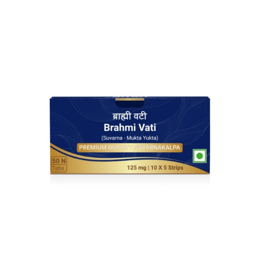 Sri Sri Tattva Ayurvedic Brahmi Vati Suvarnakalpa With Gold Suvarna Mukta Yukta 50 Tablets