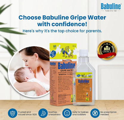 Babuline Pharma Ayurvedic Babuline Baby Gripe Water For Baby Colic Pain Relief Liquid