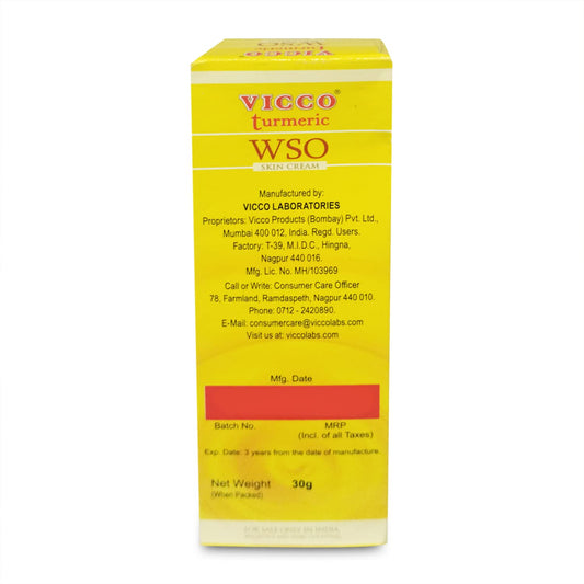 Vicco Turmeric WSO Skin Cream 30gm