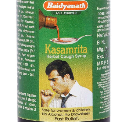 Baidyanath Ayurvedic (Jhansi) Kasamrit Herbal Cough Syrup