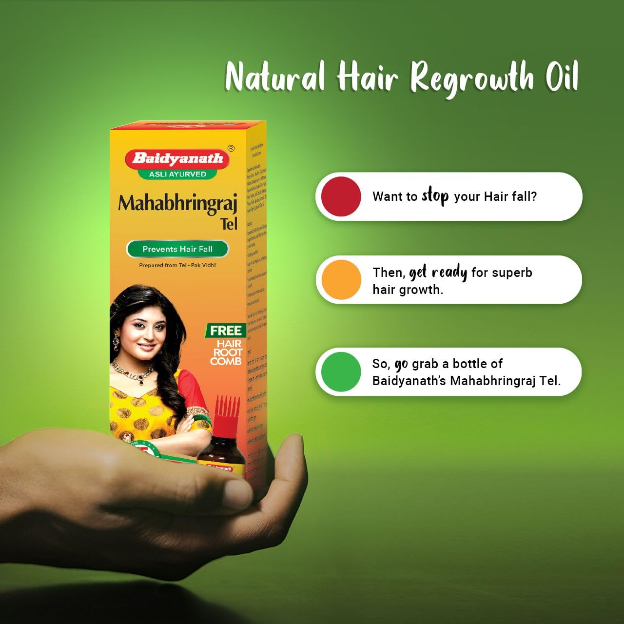 Baidyanath Ayurvedic Mahabhringraj Tel Hair Oil