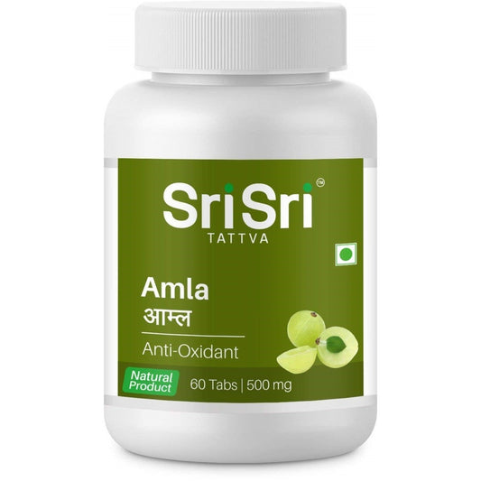 Sri Sri Tattva Ayurvedic Amla 500mg Provides Antioxidant Support Tablets