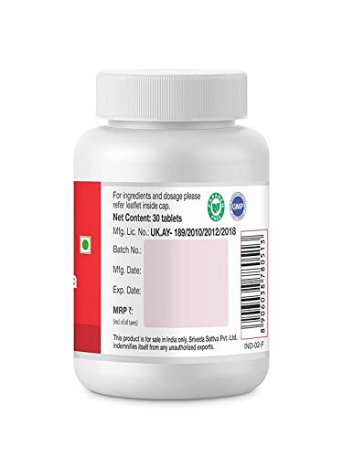 Sri Sri Tattva Ayurvedic Sapthamruth Lauha 300mg 30 Tablets