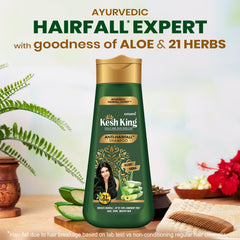 Emami Ayurvedic Kesh King Ayurvedisches Anti-Haarausfall-Shampoo Reduziert Haarausfall. 21 natürliche Inhaltsstoffe, kein Paraben und kein Silizium. Mit der Güte von Aloe Vera, Bhringraja und Amla für seidig glänzenden Glanz