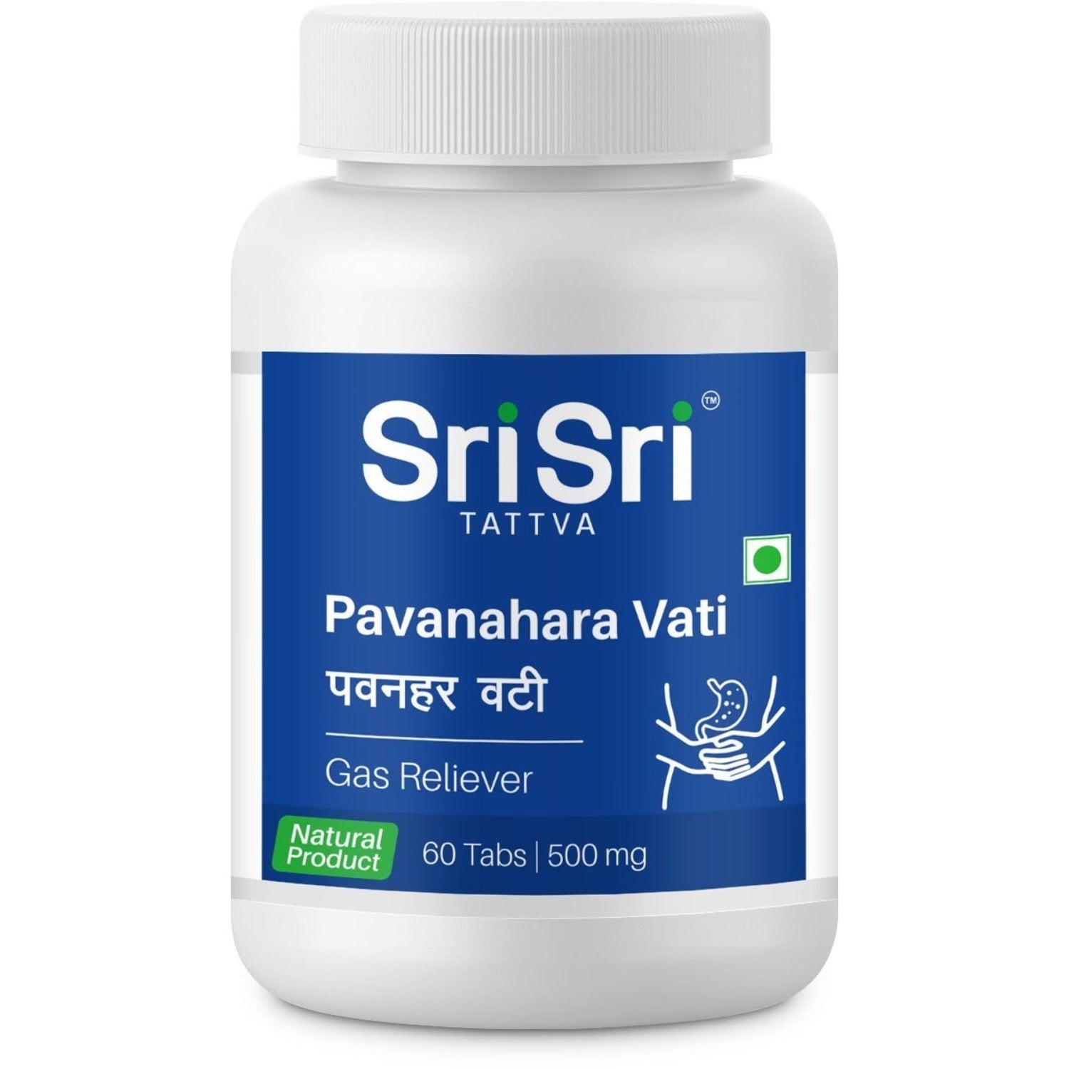 Sri Sri Tattva Ayurvedic Pavanahara Vati 500Mg Gas Reliever 60 Tablet