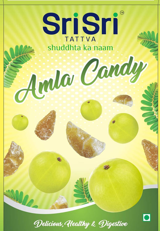 Sri Sri Tattva Ayurvedisches Amla, köstliche, gesunde und verdauungsfördernde Süßigkeit, schlicht, 400 g