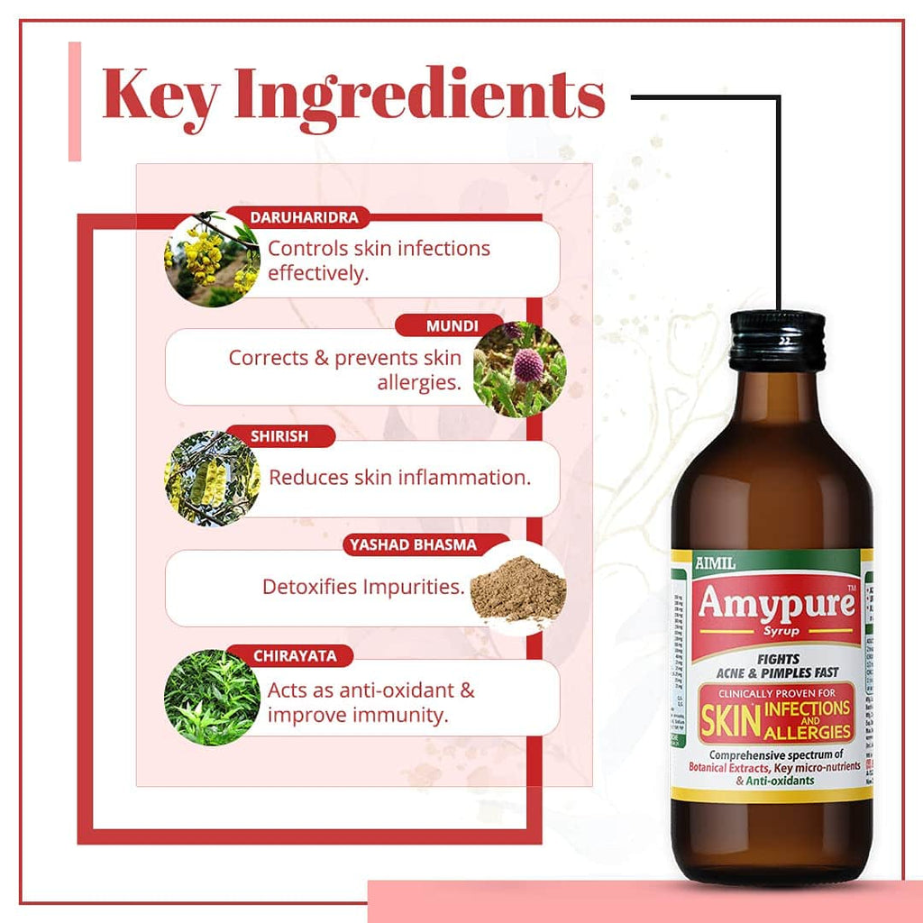 Aimil Amypure Ayurvedic Blood Purifier Tablet & Syrup