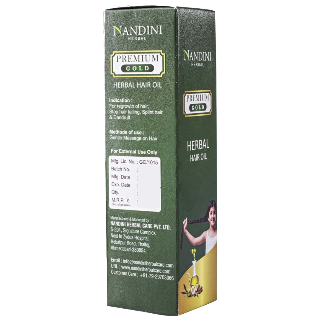 Nandini Herbal Premium Gold Herbal Hair Oil 100ml