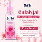 Sri Sri Tattva Gulab Jal reinigt und erfrischt die Haut, Premium-Rosenwasserspray, 100 ml