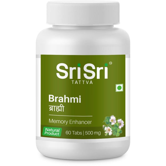 Sri Sri Tattva Ayurvedic Brahmi 500Mg Memory Enhancer 60 Tablet