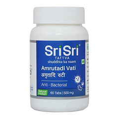 Sri Sri Tattva Ayurvedic Amrutadi Vati 500mg Anti Becterial 60 Tablets