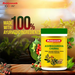 Baidyanath Ayurvedisches Ashwagandha Churna Pulver 100g