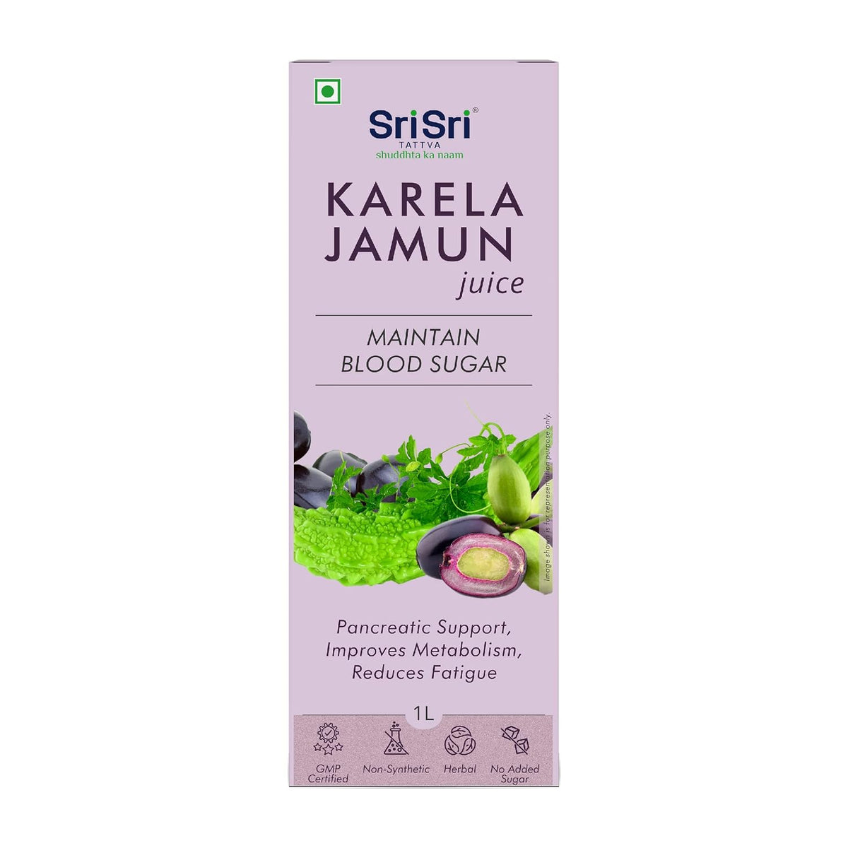 Sri Sri Tattva Ayurvedic Karela Jamun Juice Formula For Blood Sugar Levels Liquid