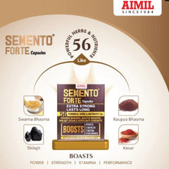 Aimil Ayurvedic Semento For Vigour And Health Men Granules Powder & Forte Capsules