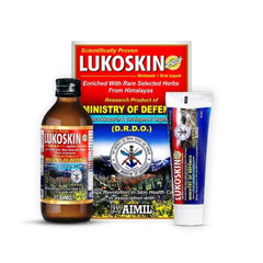 Aimil Ayurvedische Lukoskin-Salbe und orale Flüssigkeit