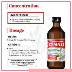 Aimil Аюрведический сироп Zymnet Plus для здоровья пищеварительной системы и кислотности, снимает дискомфорт в желудке, боли в животе и сироп от тошноты 